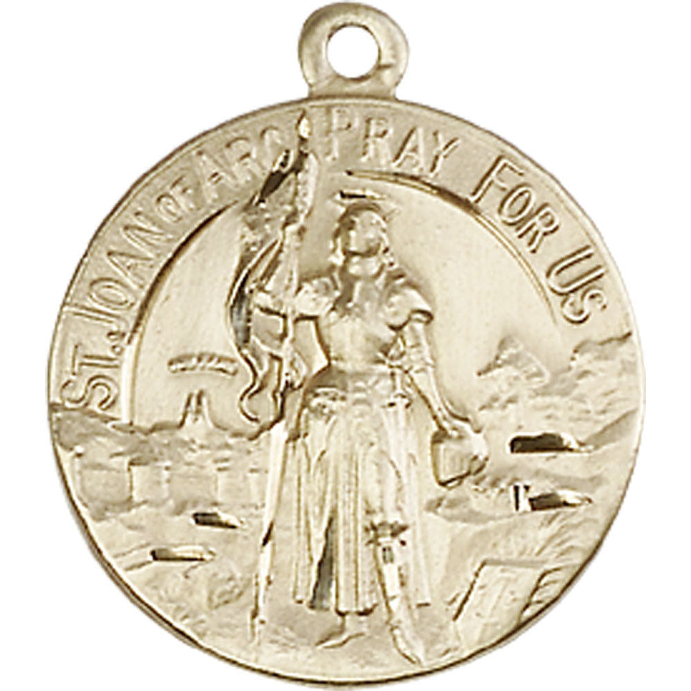 14kt Gold Saint Joan of Arc Pendant - 0193KT
