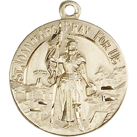 14kt Gold Saint Joan of Arc Pendant - 0193KT