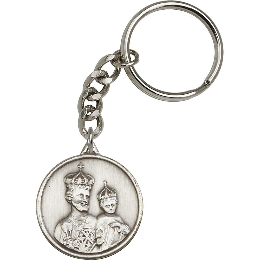 Antique Silver St. Joseph Keychain - 0201