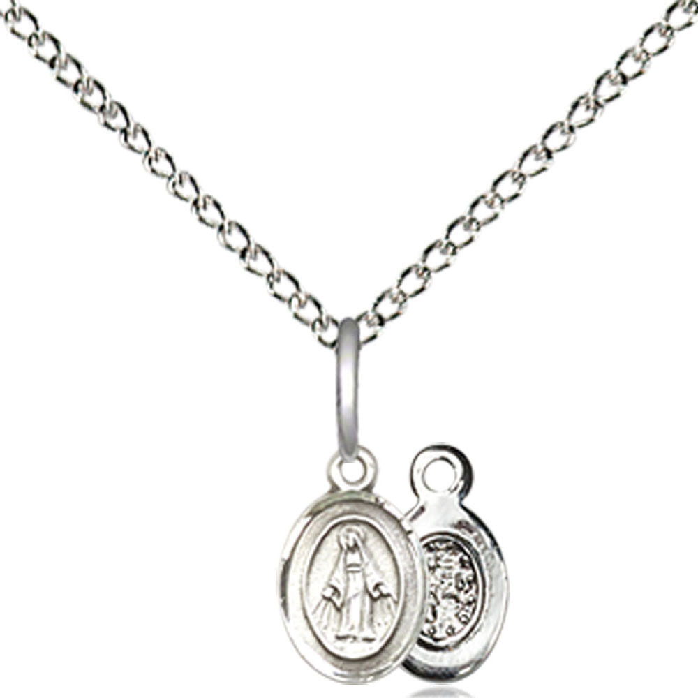 Sterling Silver Miraculous Pendant - 0205PLSS