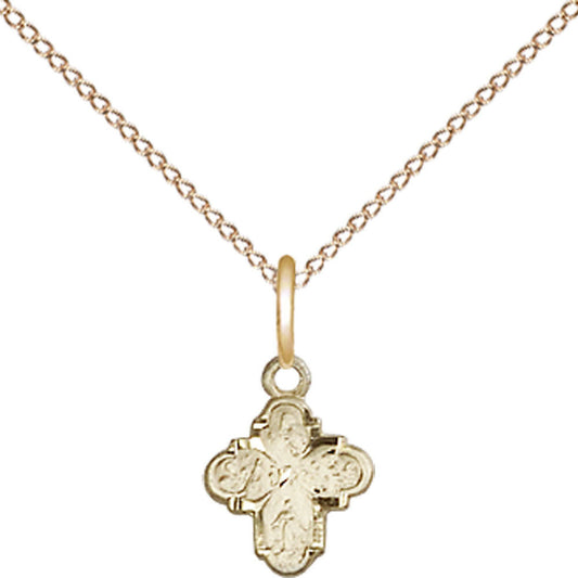 Gold Filled 4-Way Pendant - 0207PLGF