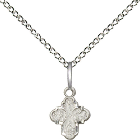 Sterling Silver 4-Way Pendant - 0207PLSS