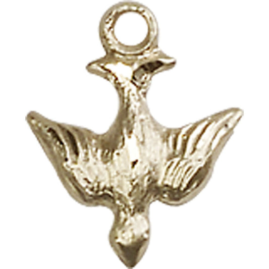 14kt Gold Holy Spirit Pendant - 0208KT