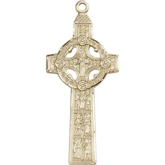 14kt Gold Scriptures Cross Pendant - 0255KT