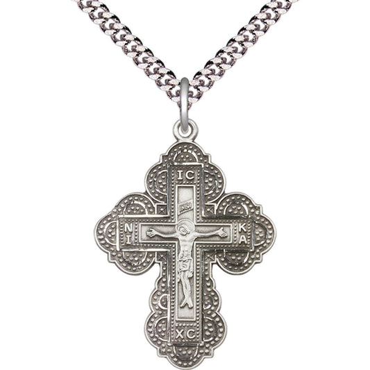 Sterling Silver Irene Cross Pendant - 0266SS