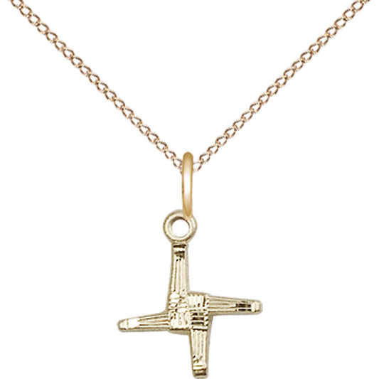 Gold Filled Saint Brigid Pendant - 0291GF