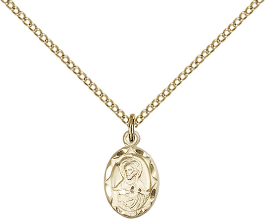 Gold Filled Scapular Pendant - 0301SGF