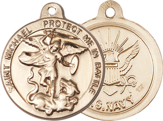 Gold Filled Saint Michael the Archangel Pendant - 0344GF6