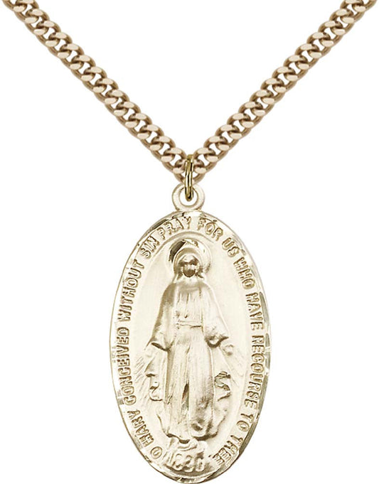 Gold Filled Miraculous Pendant - 0453GF
