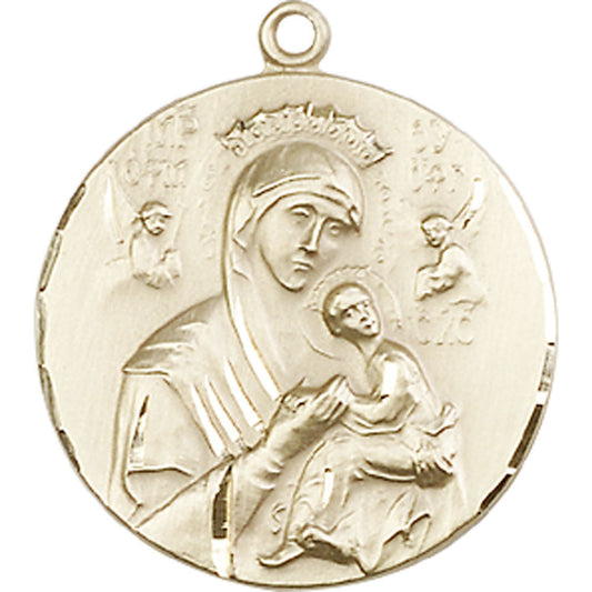 14kt Gold Our Lady of Perpetual Help Pendant - 0567KT