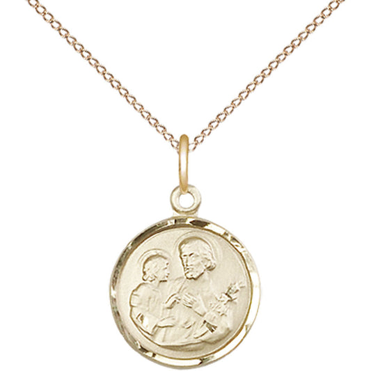 Gold Filled Saint Joseph Pendant - 0601KGF