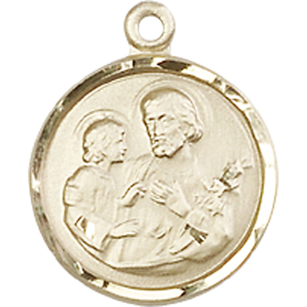 14kt Gold Saint Joseph Pendant - 0601KKT