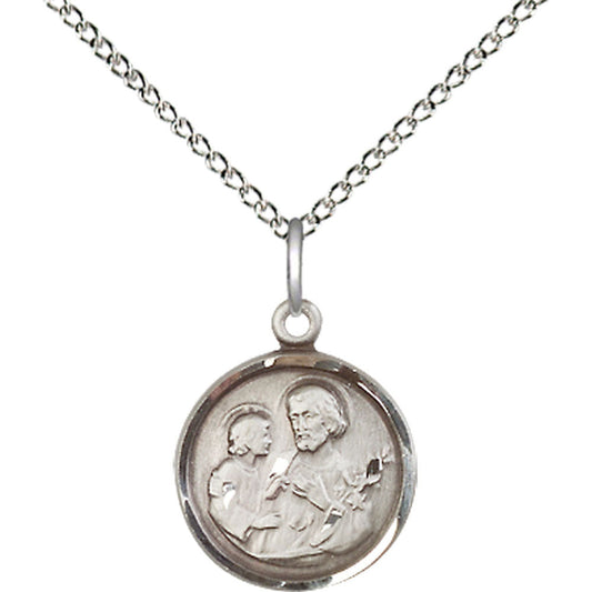 Sterling Silver Saint Joseph Pendant - 0601KSS