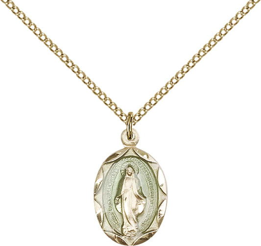 Gold Filled Miraculous Pendant - 0612EMGF