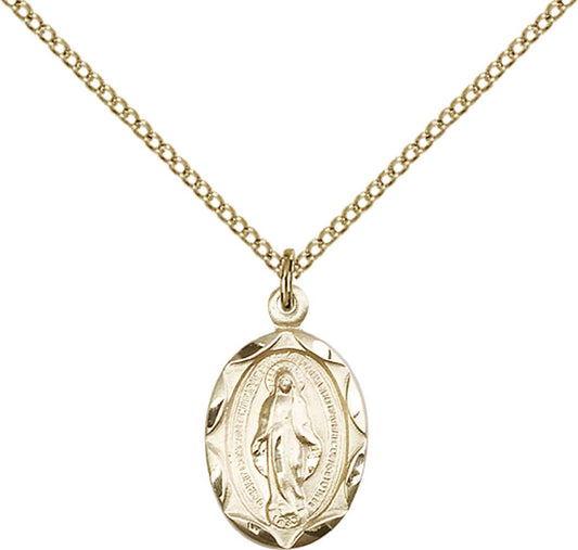 Gold Filled Miraculous Pendant - 0612MGF