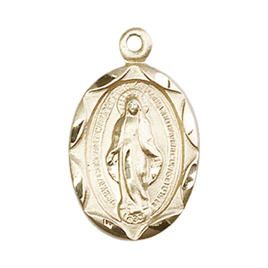 14kt Gold Miraculous Pendant - 0612MKT
