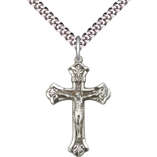 Sterling Silver Crucifix Pendant - 0622SS