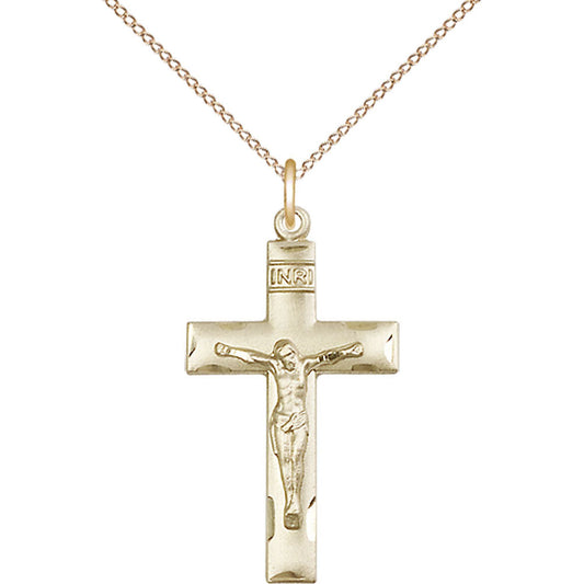 Gold Filled Crucifix Pendant - 0624GF