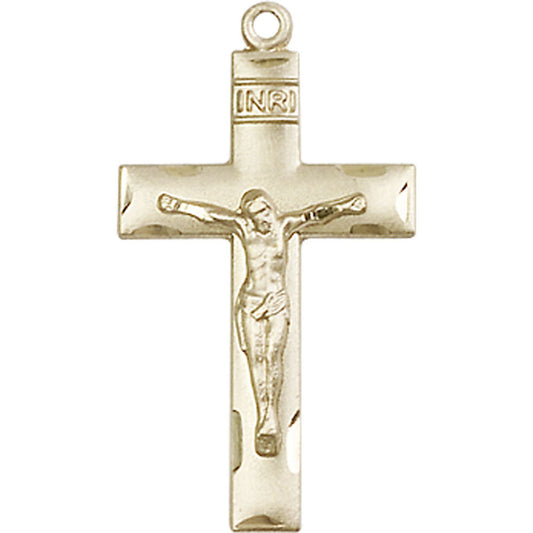 14kt Gold Crucifix Pendant - 0624KT