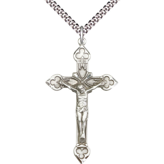 Sterling Silver Crucifix Pendant - 0635SS
