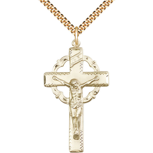 Gold Filled Crucifix Pendant - 0640GF