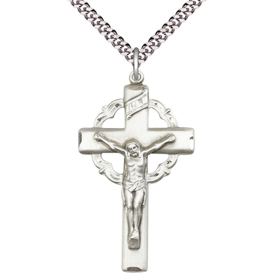 Sterling Silver Crucifix Pendant - 0640SS