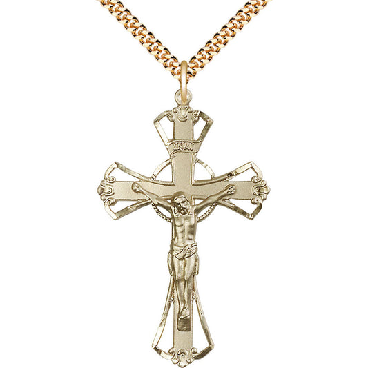 Gold Filled Crucifix Pendant - 0643GF