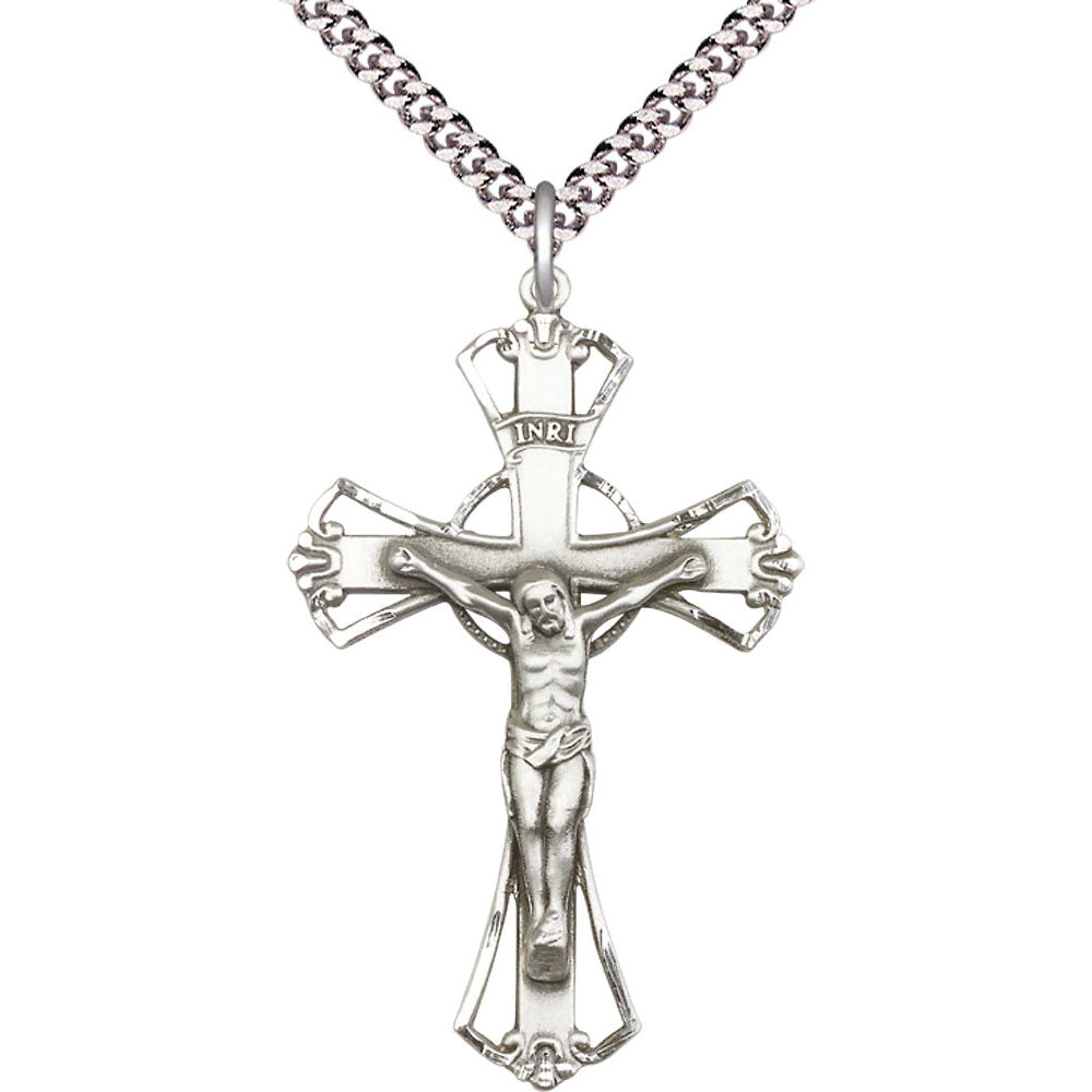 Sterling Silver Crucifix Pendant - 0643SS