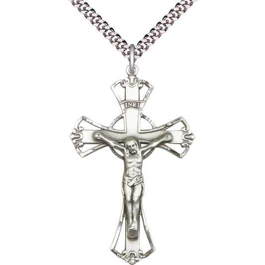 Sterling Silver Crucifix Pendant - 0643SS