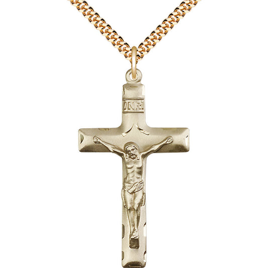 Gold Filled Crucifix Pendant - 0644GF