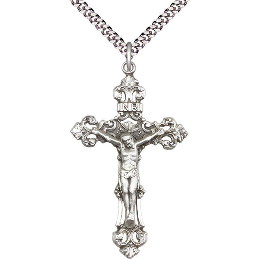 Sterling Silver Crucifix Pendant - 0647SS