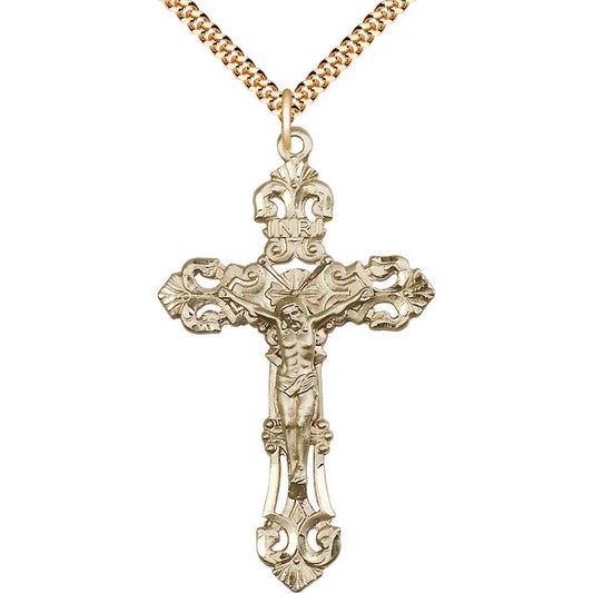 Gold Filled Crucifix Pendant - 0648GF
