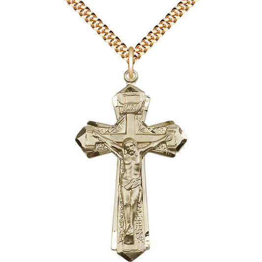 Gold Filled Crucifix Pendant - 0650GF