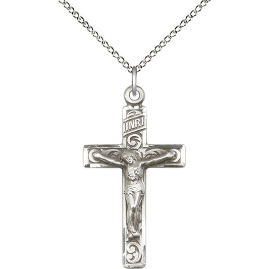 Sterling Silver Crucifix Pendant - 0652SS