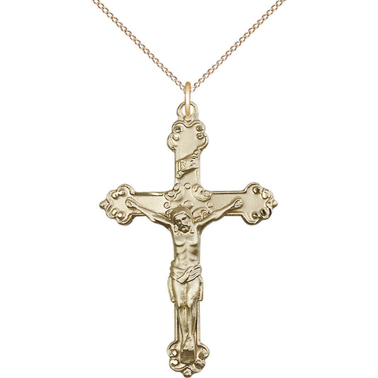 Gold Filled Crucifix Pendant - 0656GF
