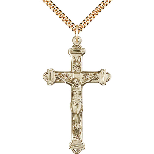 Gold Filled Crucifix Pendant - 0658GF
