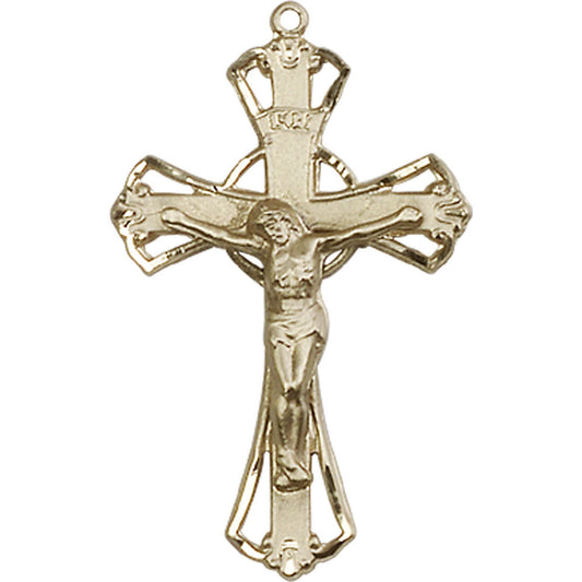 14kt Gold Crucifix Pendant - 0659KT