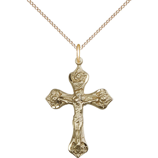 Gold Filled Crucifix Pendant - 0662GF