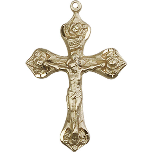 14kt Gold Crucifix Pendant - 0662KT