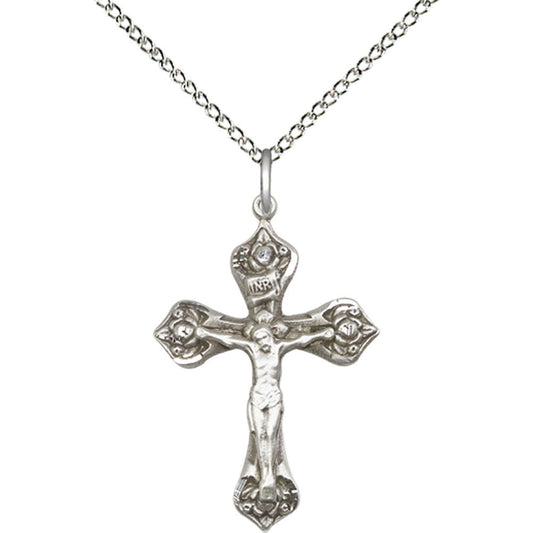 Sterling Silver Crucifix Pendant - 0662SS