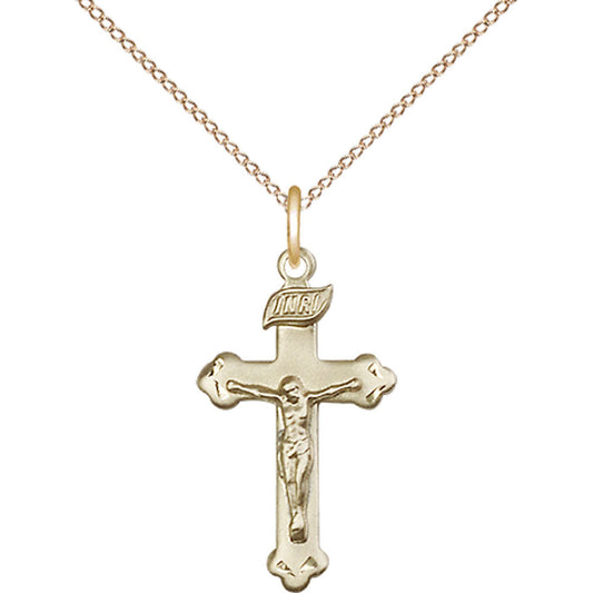 Gold Filled Crucifix Pendant - 0669GF