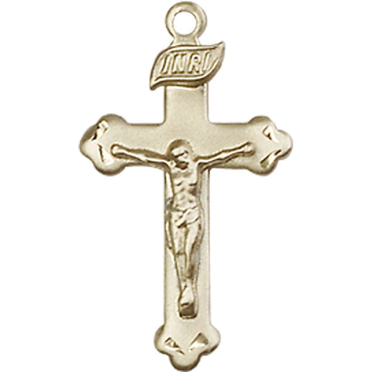 14kt Gold Crucifix Pendant - 0669KT