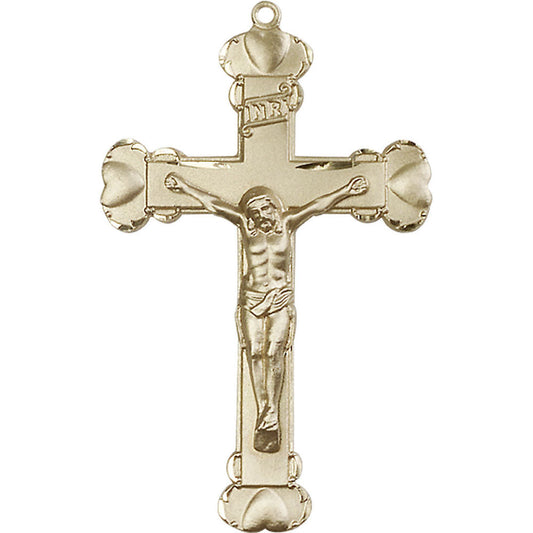 14kt Gold Crucifix Pendant - 0670KT
