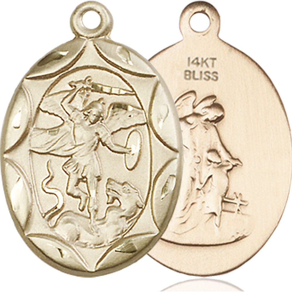 14kt Gold Saint Michael the Archangel Pendant - 0801RKT