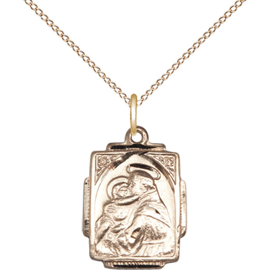 Gold Filled Saint Anthony Pendant - 0804DGF