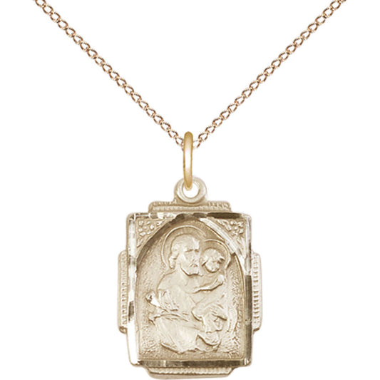 Gold Filled Saint Joseph Pendant - 0804KGF