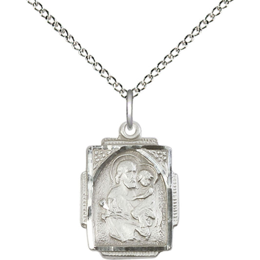 Sterling Silver Saint Joseph Pendant - 0804KSS