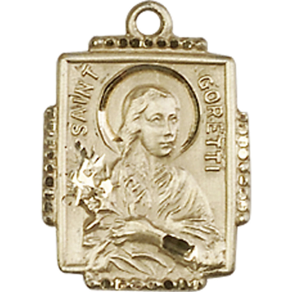 14kt Gold Saint Maria Goretti Pendant - 0804QKT
