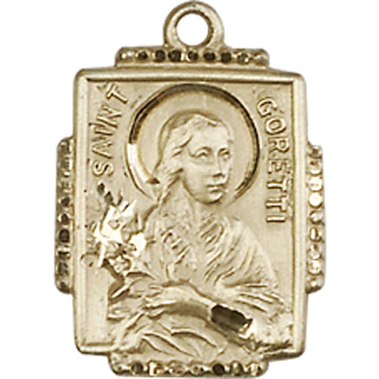 14kt Gold Saint Maria Goretti Pendant - 0804QKT