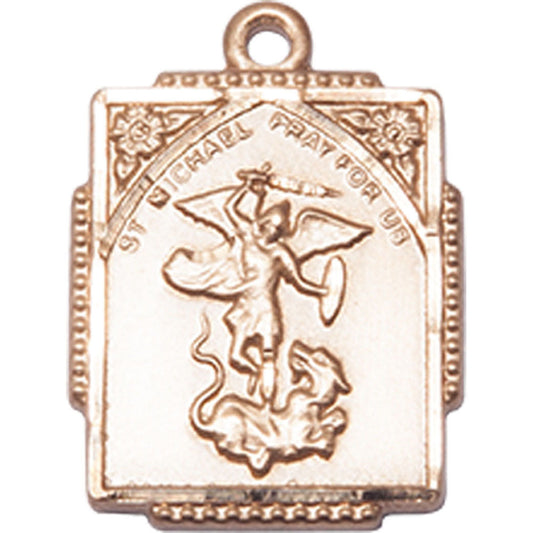 14kt Gold Saint Michael the Archangel Pendant - 0804RKT